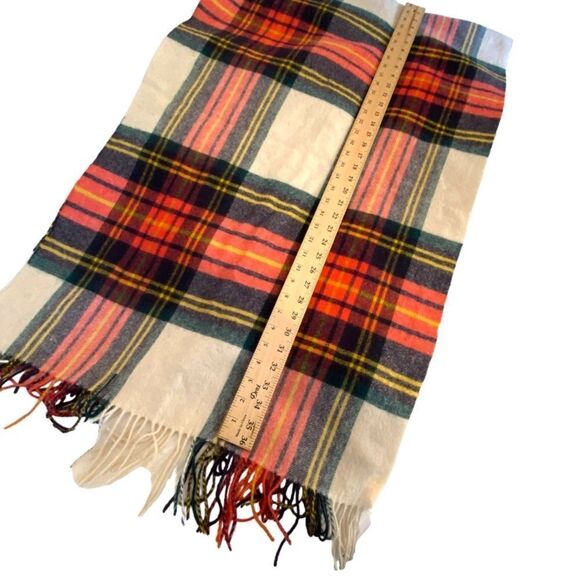 J. Crew Oversize Wool Plaid Fringed Blanket Wrap Scarf New 1475 - Picture 5 of 7